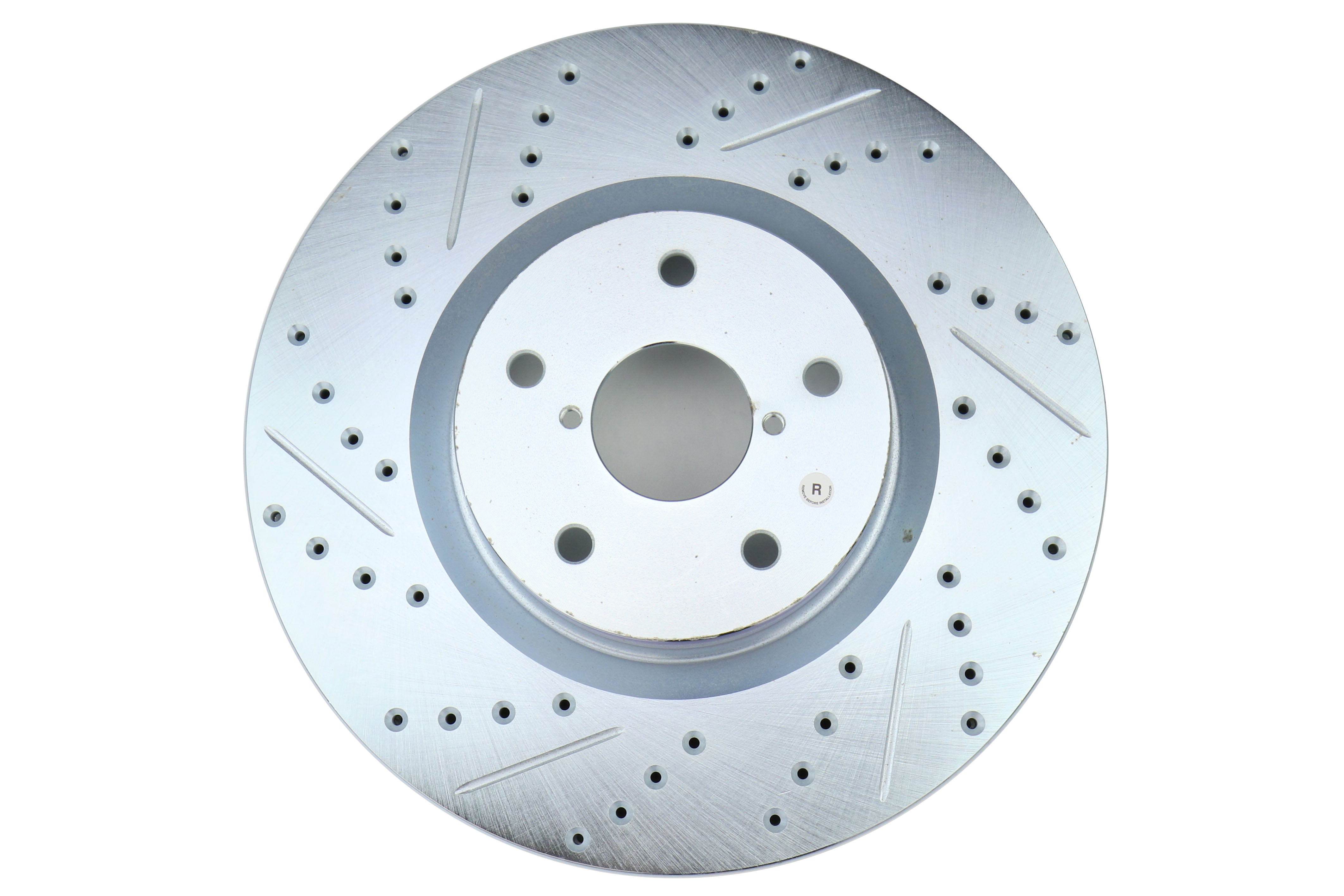 Stoptech C-Tek Sport Drilled and Slotted Rotor Single Front Right - 2005-2017 Subaru STI